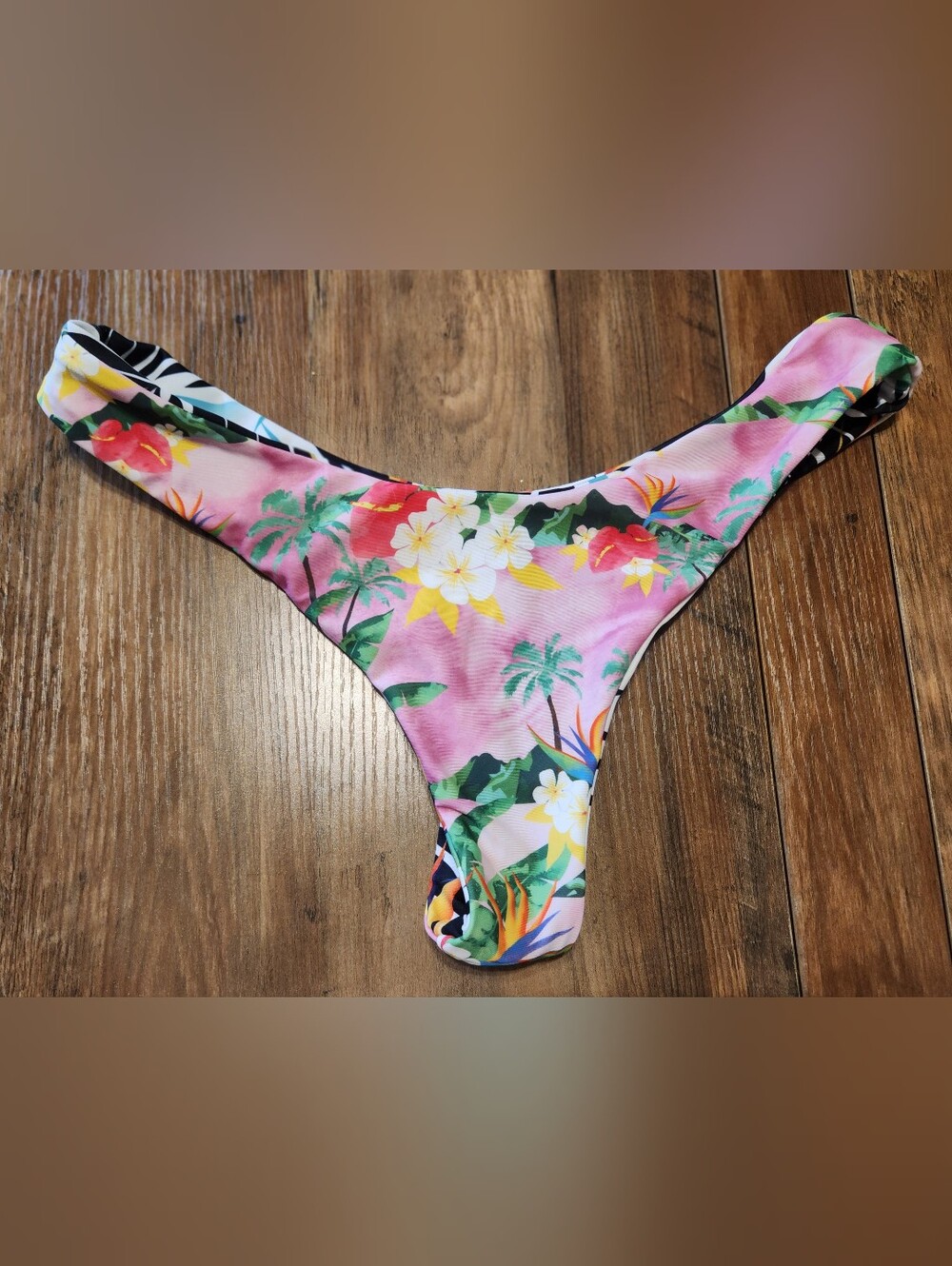 Moana Bikini Reversible Tropical Floral Swim Bottoms